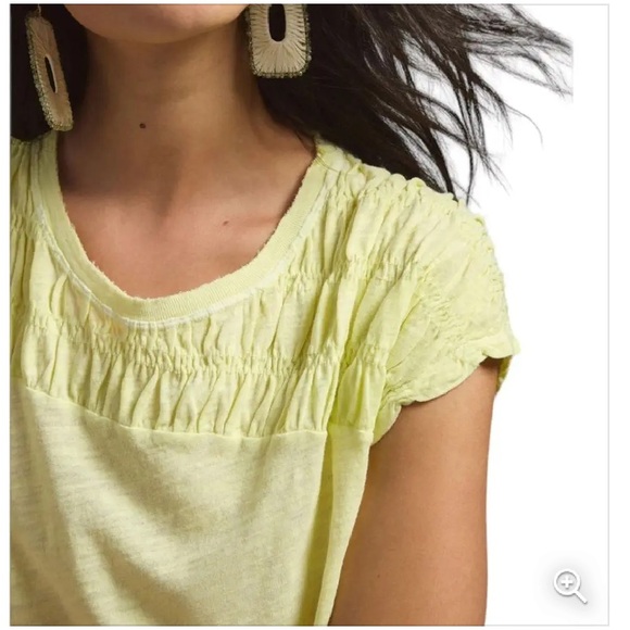 Anthropologie Tops - NWOT Anthropologie Pilcro Smocked Muscle SlubT Shirt